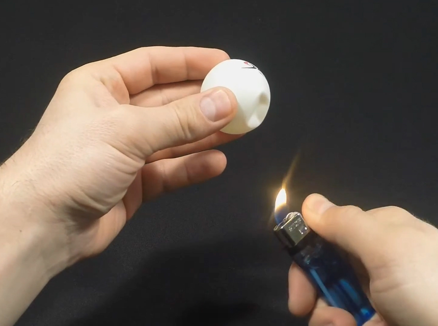 How to Fix a Ping Pong Ball Using Lighter